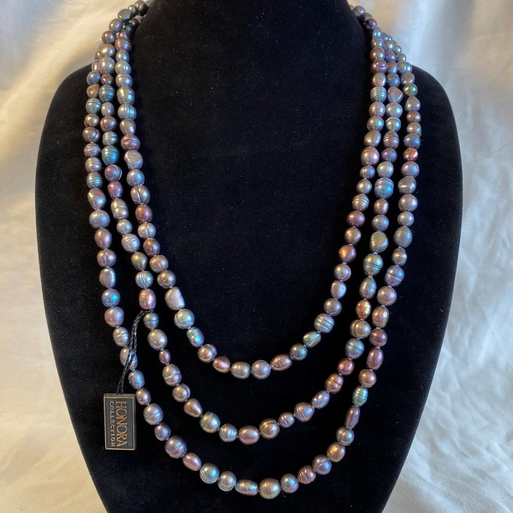 NWT Honora - Long 76" Real Tahitian Pearl Strand
